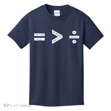 Equality Is Greater Than Division Symbols Kids T-Shirt