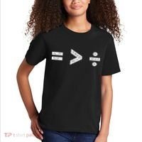 Equality Is Greater Than Division Symbols Kids T-Shirt thumb 2