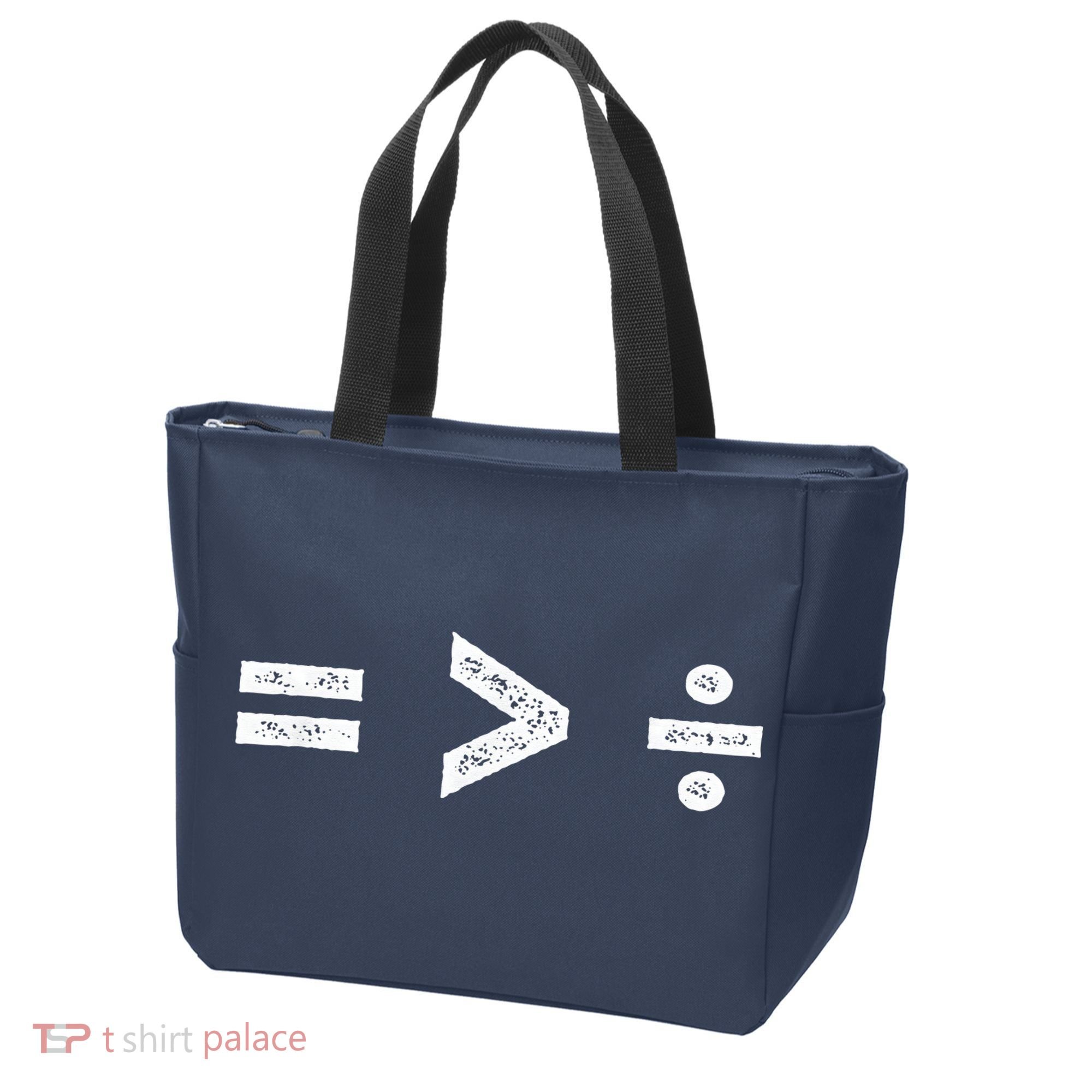 Equality Is Greater Than Division Symbols Tote Bag