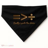 Equality Is Greater Than Division  USA-Made Doggie Bandana thumb 0