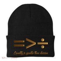 Equality Is Greater Than Division  Beanie thumb 0
