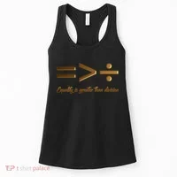 Equality Is Greater Than Division  Women's Tank Top thumb 0