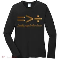 Equality Is Greater Than Division  Women's Long Sleeve Shirt thumb 0