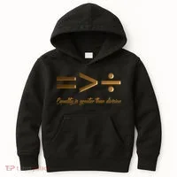 Equality Is Greater Than Division  Kids Hoodie thumb 0