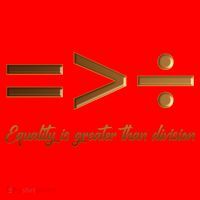 Equality Is Greater Than Division  Santa Hat thumb 1