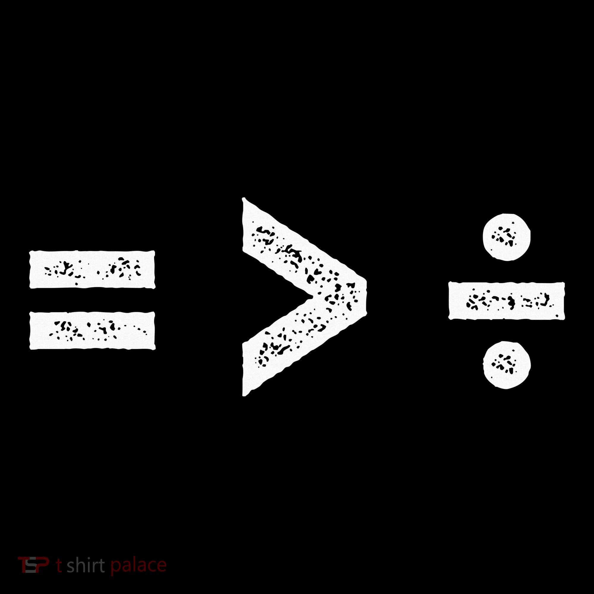 Equality Is Greater Than Division Symbols Ornament