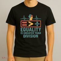 Equality is Greater Than Division T-Shirt thumb 3