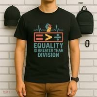 Equality is Greater Than Division T-Shirt thumb 6