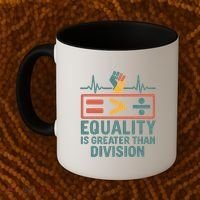 Equality is Greater Than Division Coffee Mug thumb 2