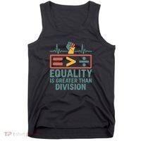 Equality is Greater Than Division Tank Top thumb 0