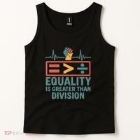 Equality is Greater Than Division Tank Top thumb 2