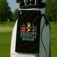 Equality is Greater Than Division Golf Towel thumb 2