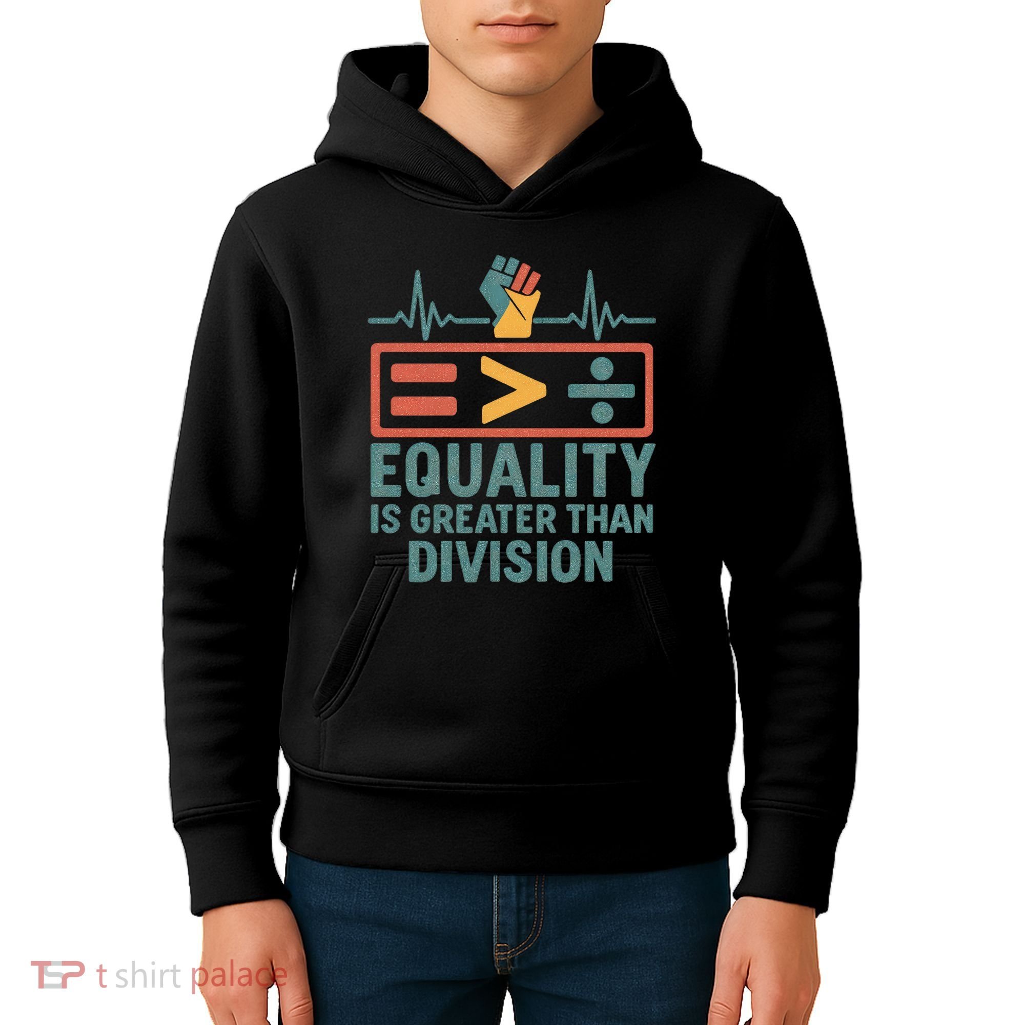 Equality is Greater Than Division Kids Hoodie