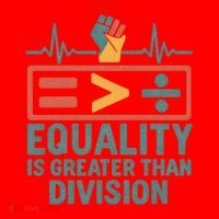 Equality is Greater Than Division Santa Hat thumb 1
