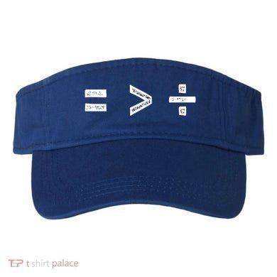 Equal Is Greater Than Divided Sign Math Equality Formula Gift Visor