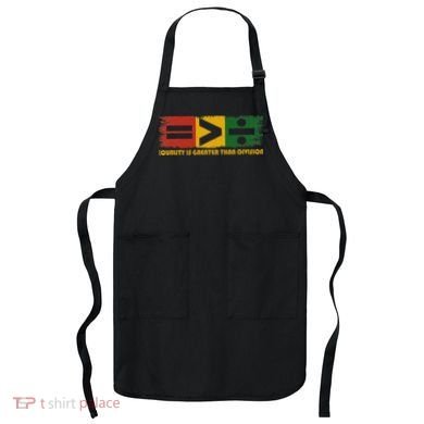 Equality Is Greater Than Division Juneteenth Math Apron