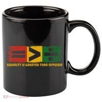 Equality Is Greater Than Division Juneteenth Math 11oz C Handle Ceramic Mug thumb 0