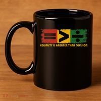 Equality Is Greater Than Division Juneteenth Math 11oz C Handle Ceramic Mug thumb 4