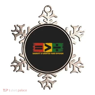 Equality Is Greater Than Division Juneteenth Math Ornament