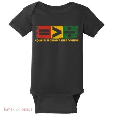 Equality Is Greater Than Division Juneteenth Math Baby Bodysuit