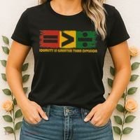 Equality Is Greater Than Division Juneteenth Math Women's T-Shirt thumb 2