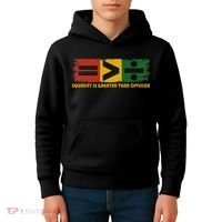 Equality Is Greater Than Division Juneteenth Math Kids Hoodie thumb 4