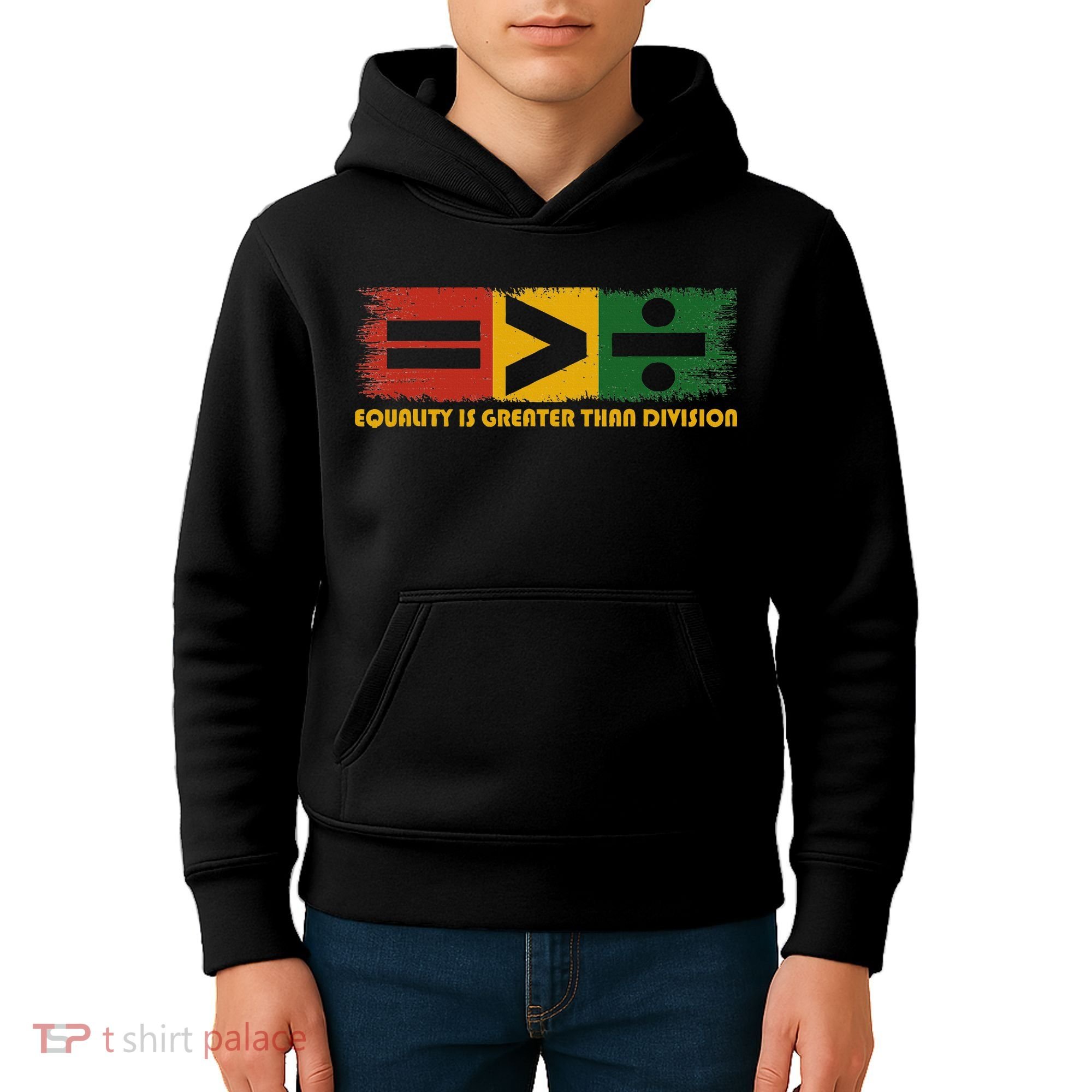 Equality Is Greater Than Division Juneteenth Math Kids Hoodie