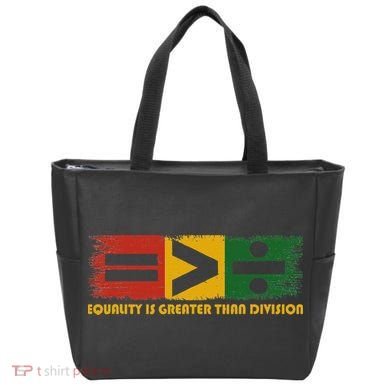 Equality Is Greater Than Division Juneteenth Math Tote Bag