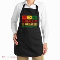 Equality Is Greater Than Division Math Black History Month Apron thumb 2