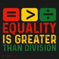 Equality Is Greater Than Division Math Black History Month Apron thumb 3
