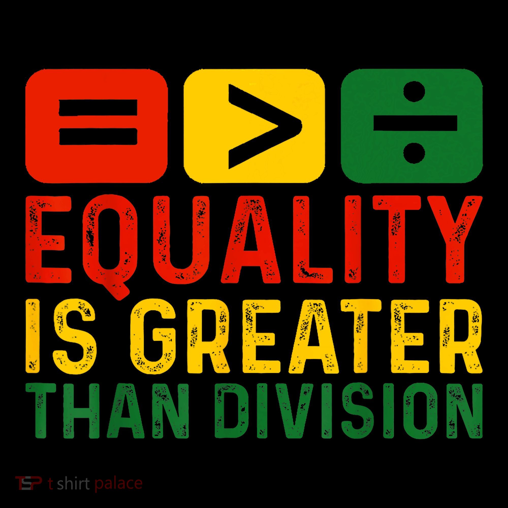 Equality Is Greater Than Division Math Black History Month Coaster