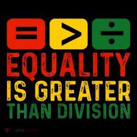 Equality Is Greater Than Division Math Black History Month Baby Bodysuit thumb 2