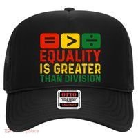 Equality Is Greater Than Division Math Black History Month Hat thumb 0