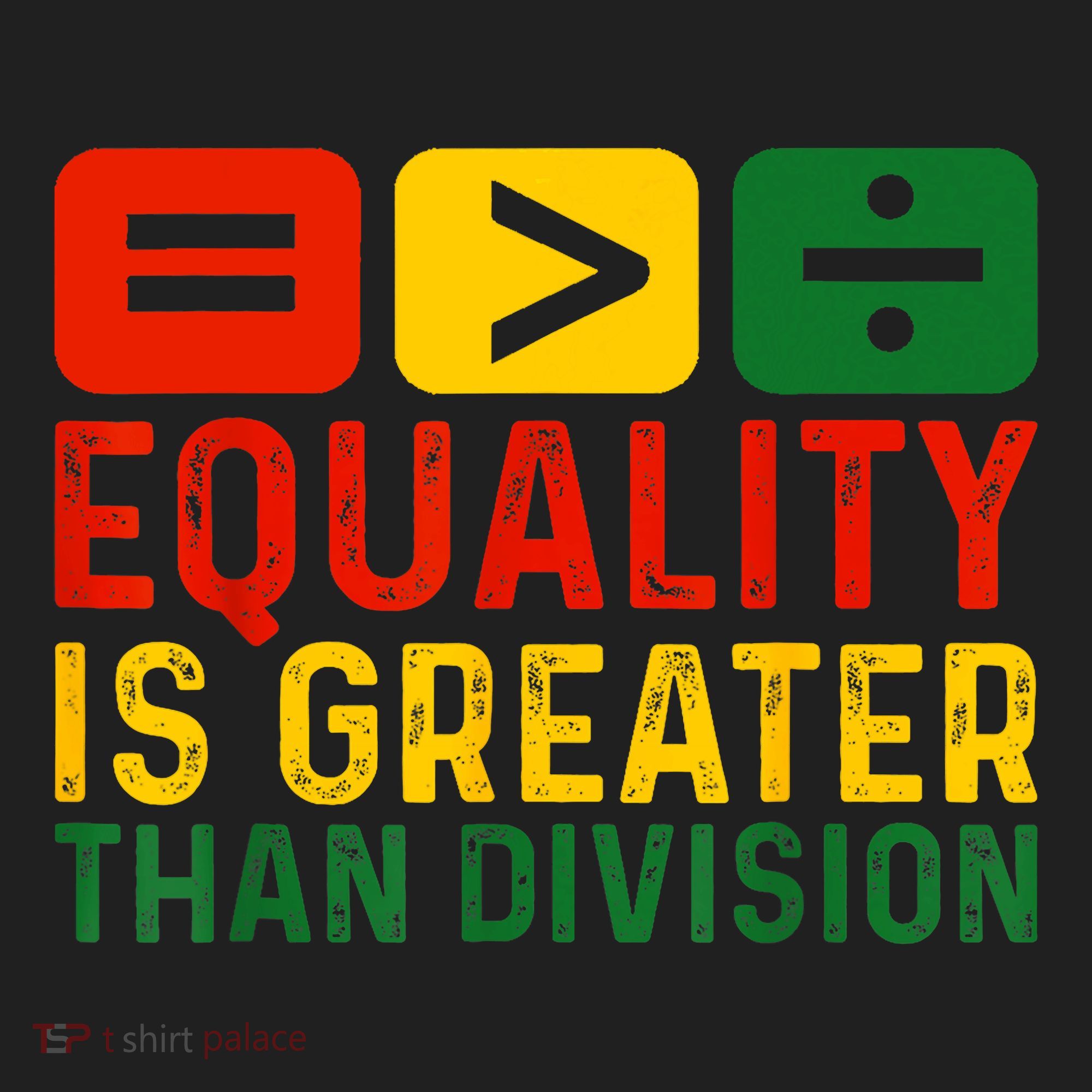 Equality Is Greater Than Division Math Black History Month Golf Towel