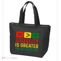 Equality Is Greater Than Division Math Black History Month Tote Bag thumb 3