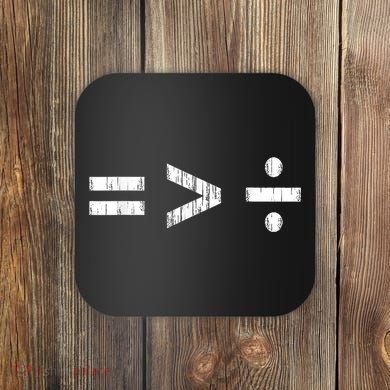 Equal Is Greater Than Divided BLM Equality Unity Love Coaster
