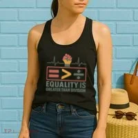 Equality is Greater Than Division Women's Tank Top thumb 2