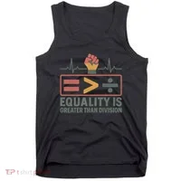 Equality is Greater Than Division Tank Top thumb 0