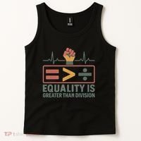 Equality is Greater Than Division Tank Top thumb 2