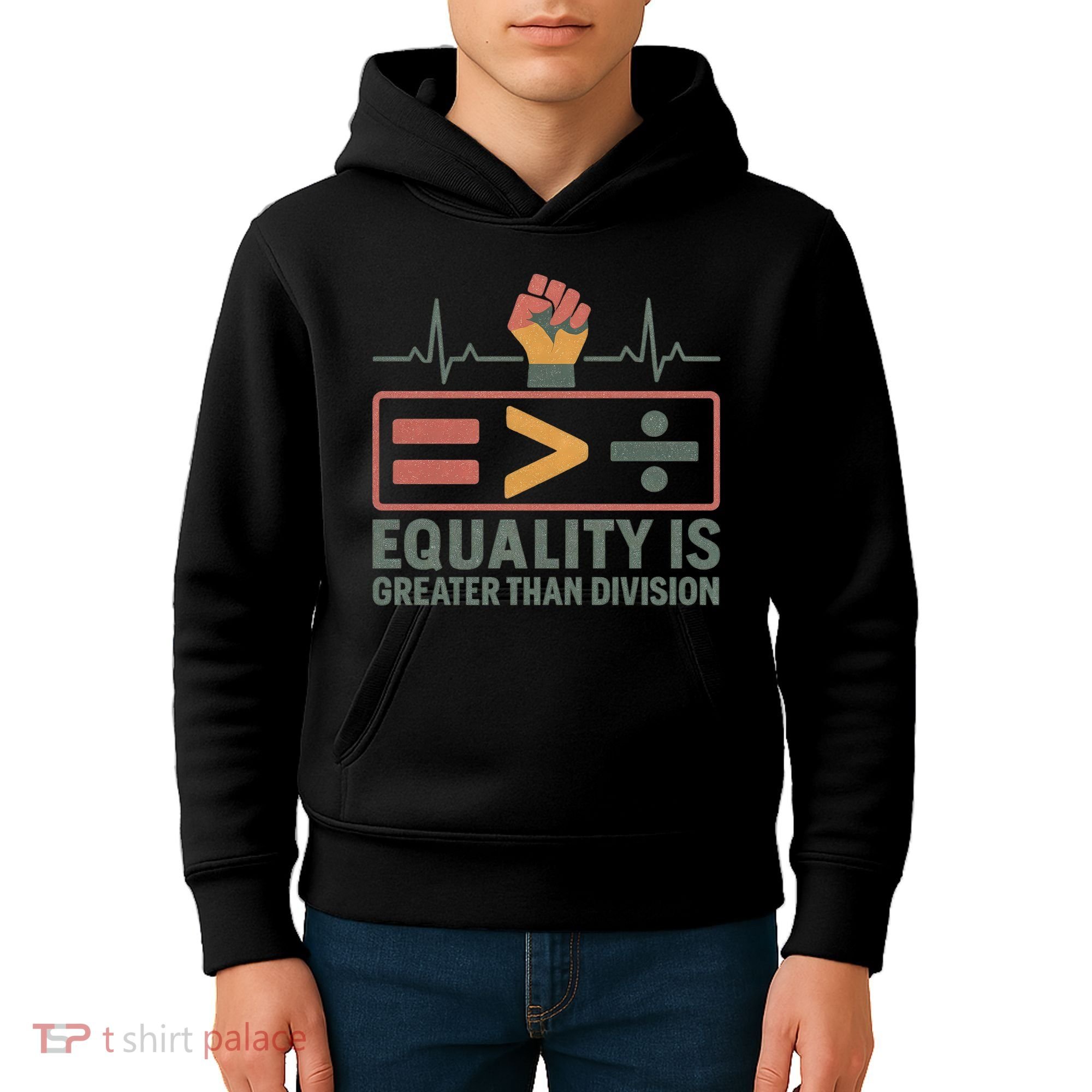 Equality is Greater Than Division Kids Hoodie