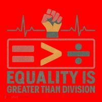 Equality is Greater Than Division Santa Hat thumb 1