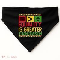 Equality Is Greater Than Division Math USA-Made Doggie Bandana thumb 0