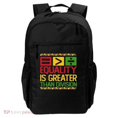 Equality Is Greater Than Division Math Backpack