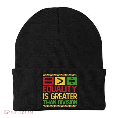 Equality Is Greater Than Division Math Beanie