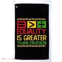 Equality Is Greater Than Division Math Golf Towel thumb 0