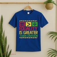 Equality Is Greater Than Division Math T-Shirt thumb 2