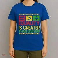 Equality Is Greater Than Division Math T-Shirt thumb 4