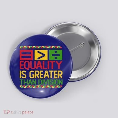 Equality Is Greater Than Division Math Button