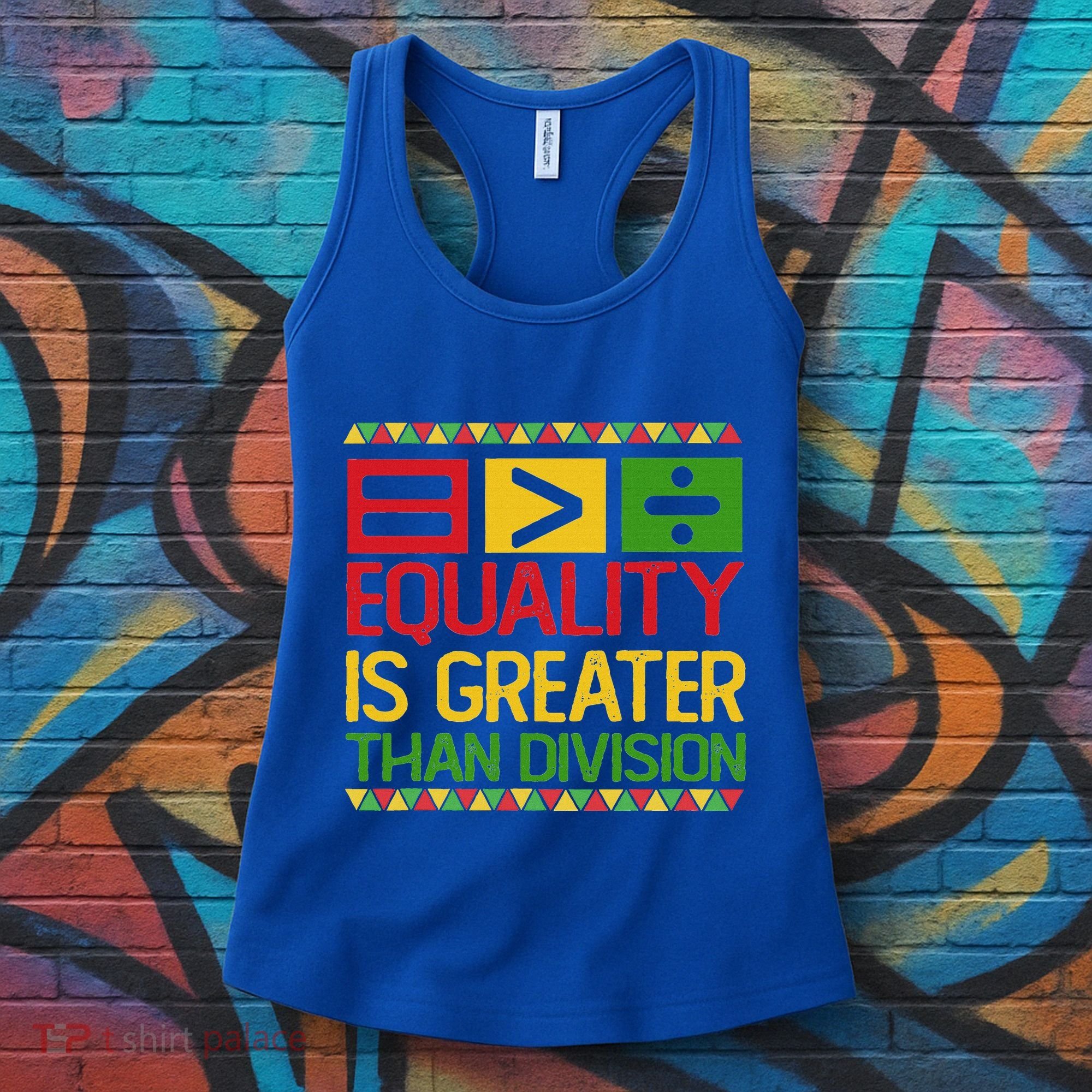 Equality Is Greater Than Division Math Women's Tank Top