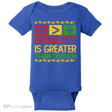 Equality Is Greater Than Division Math Baby Bodysuit